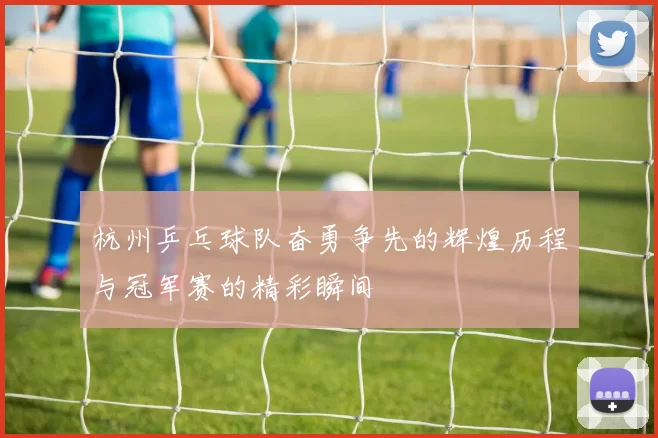 杭州乒乓球队奋勇争先的辉煌历程与冠军赛的精彩瞬间